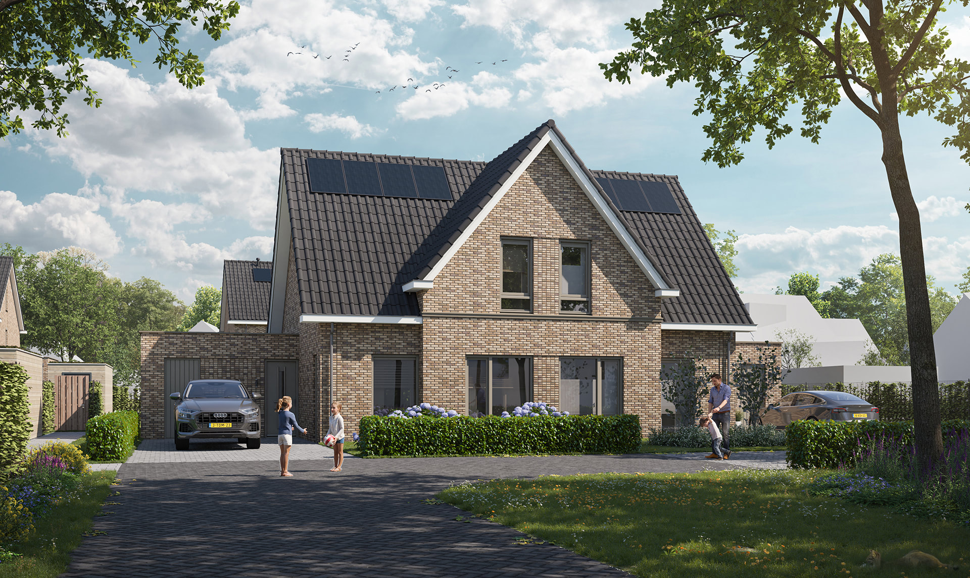Levensloopbestendige twee-onder-een-kapwoningen 